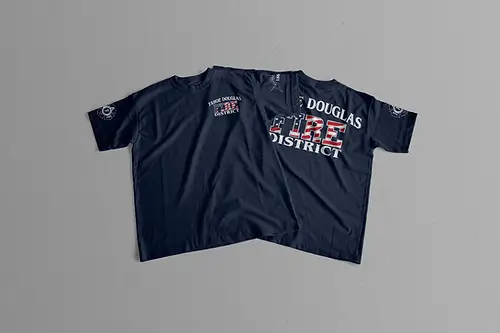 Tahoe Douglas Fire District Patriotic 2023 duty shirts