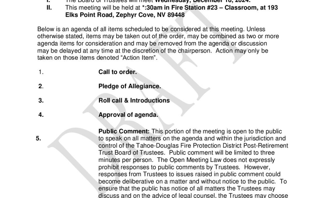 2024 12 18 PRT Agenda