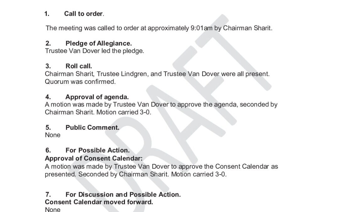 2025-03-18 PRT Meeting Minutes Draft Updated