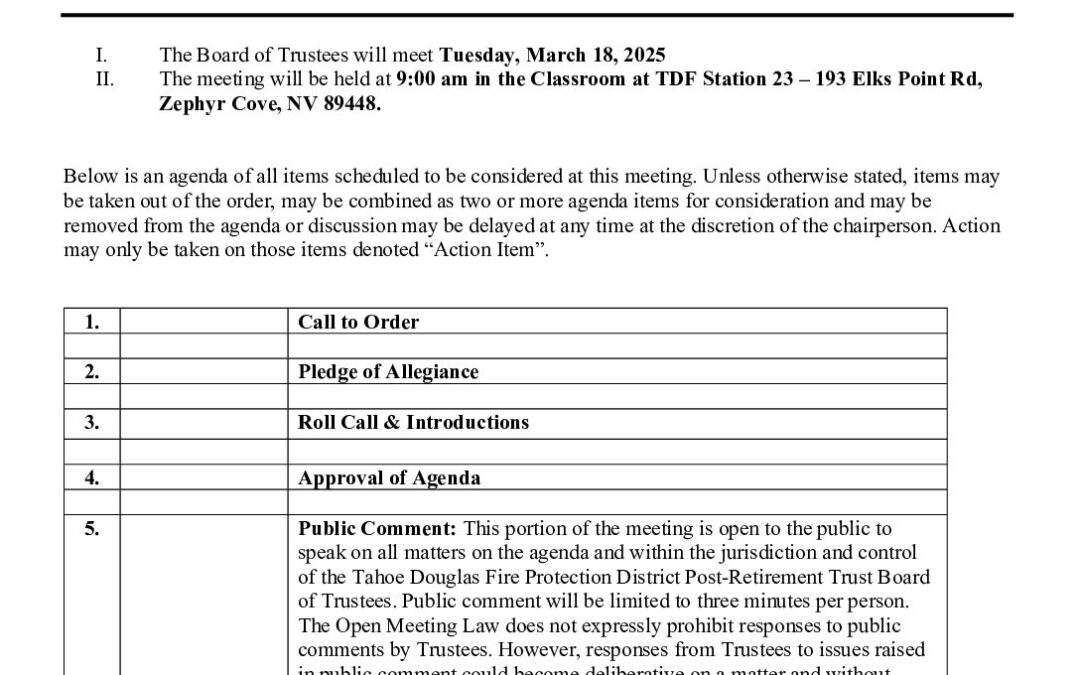 25 03 18 PRT BOT Agenda