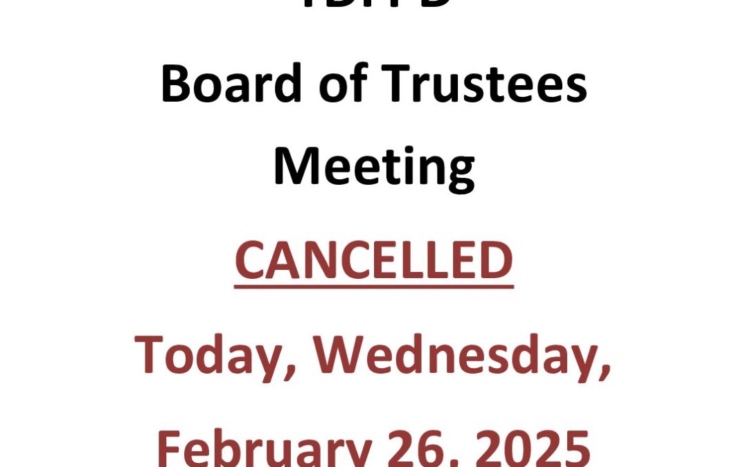BOT Agenda 02-26-25 Cancellation